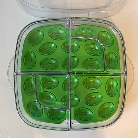 NWOT The Pampered Chef Cool & Serve Tray, No Tags Come With Pampered Chef - Picture 9 of 11